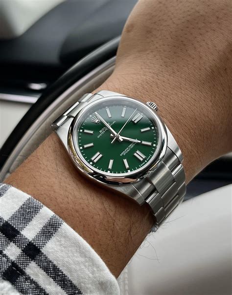 rolex grün farbe|Rolex oyster perpetual 41 uhr.